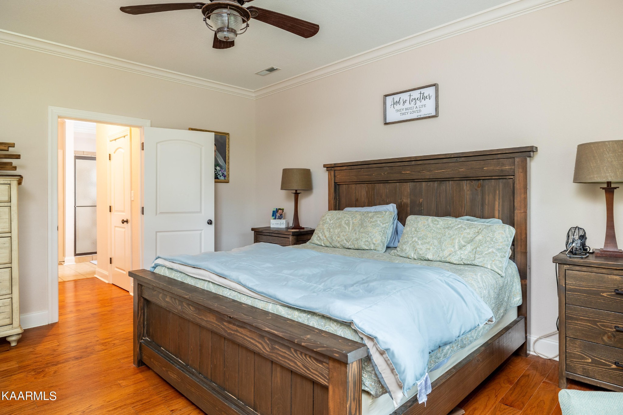 232 Riverview Road Townsend, TN 37882 - Photo 26 of 38 a spacious bedroom with a bed and ceiling fan