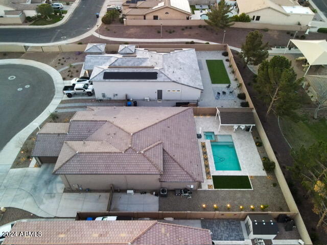 14370 West Hearn Road Surprise, AZ 85379 - Photo 55 of 58 top view of pool hot tub and covered pat