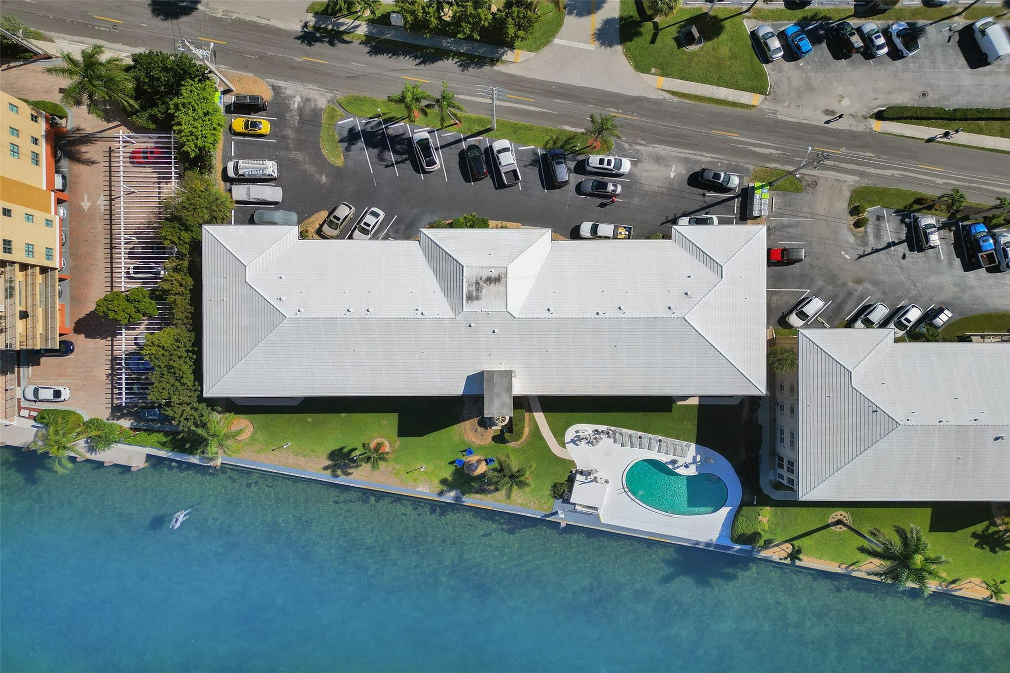 801 North Riverside Drive, Unit 4B Pompano Beach, FL 33062 - Photo 35 of 43 an aerial view of a house