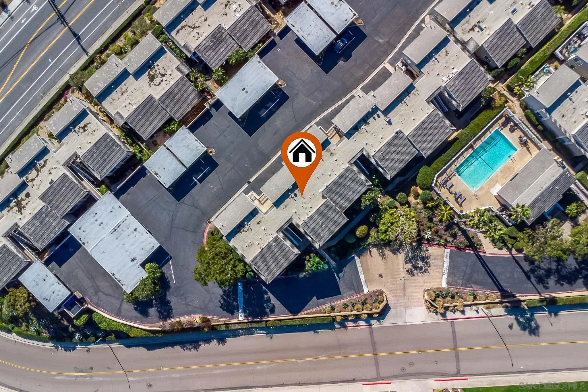 234 Turf View Drive Solana Beach, CA 92075 - Photo 22 of 29 an aerial view of a building with street