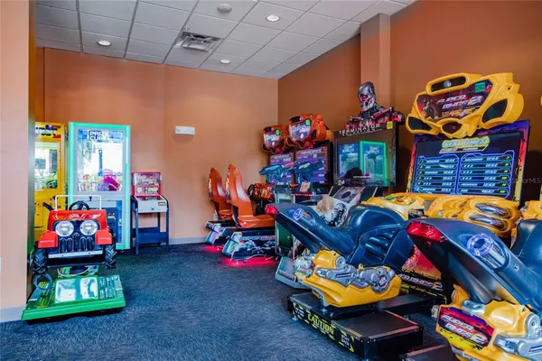 a room with toys and storage