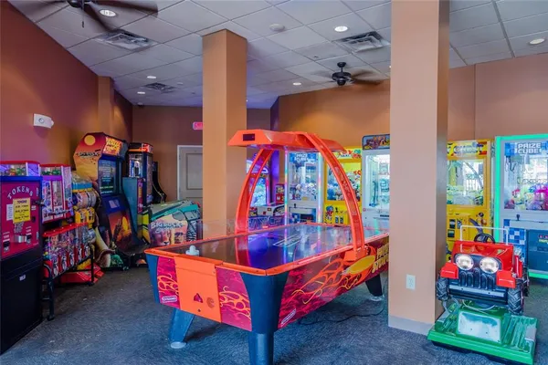 an outdoor space with lots of stuff