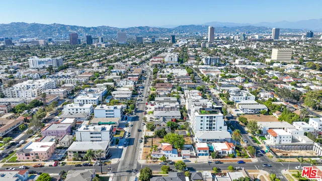 an aerial view of city