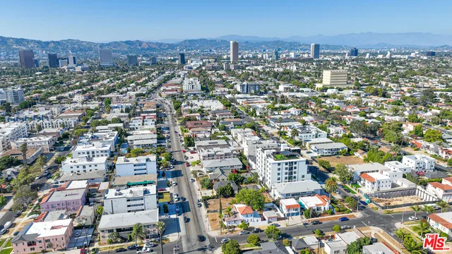 an aerial view of city