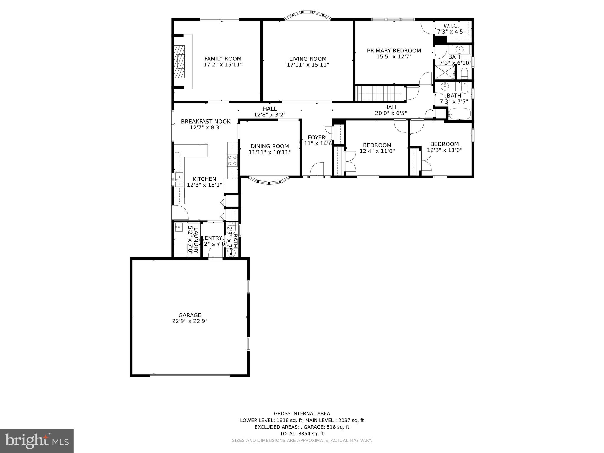 2647 Norbeck Road Silver Spring, MD 20906 - Photo 58 of 60 Main Level Floor Plan - 2647 Norbeck Road