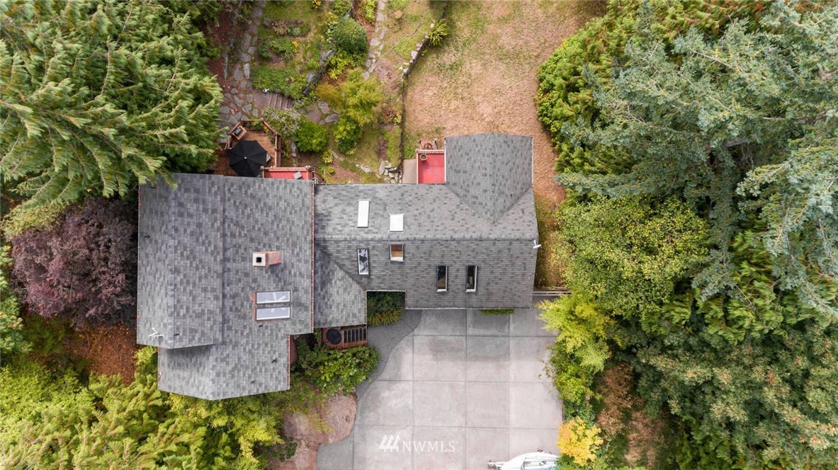 485 Whitecap Road Bellingham, WA 98229 - Photo 21 of 25 an aerial view of a house with a yard and garden