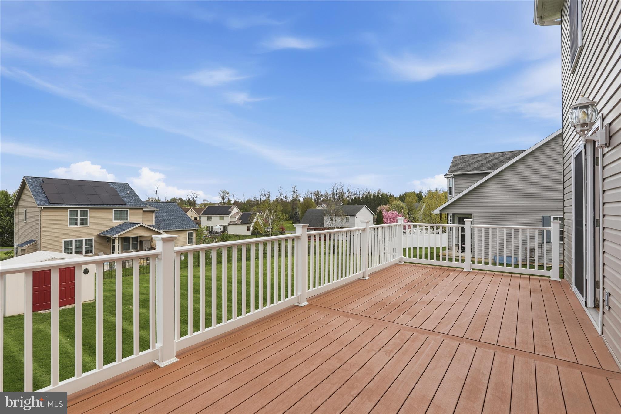 2309 Hafer Road, Unit 1 Fayetteville, PA 17222 - Photo 41 of 47 a view of balcony with wooden floor and fence