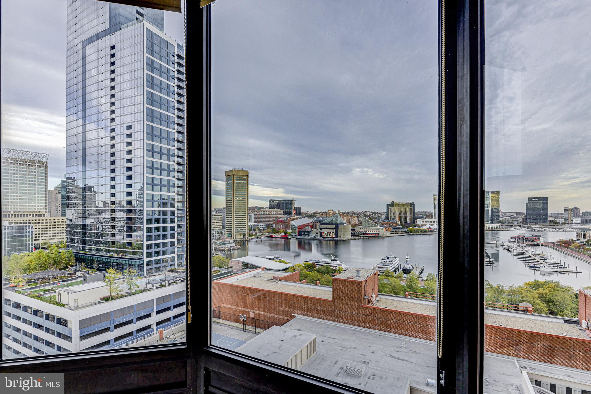 10 East Lee Street, Unit 1208 Baltimore, MD 21202 - Photo 39 of 43 City Views from Master Bedroom