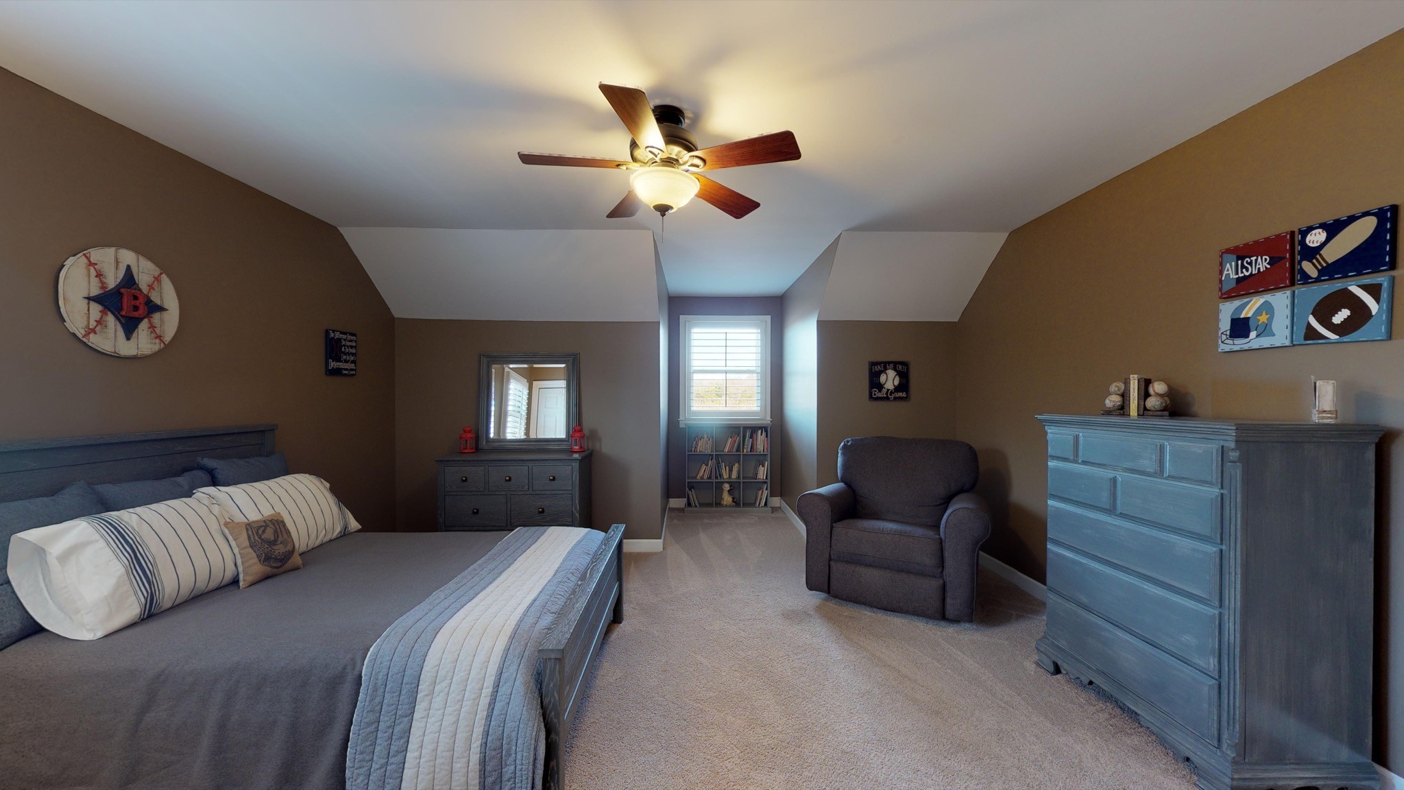 7450 Delbridge Road Murfreesboro, TN 37127 - Photo 44 of 50 a bedroom with a bed and a chandelier