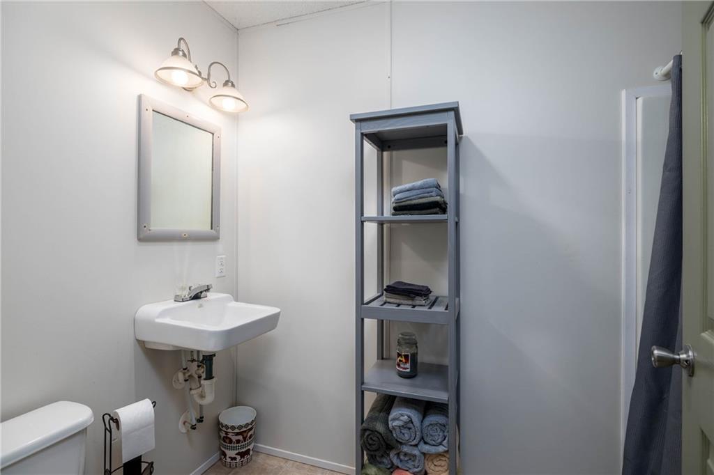 476 Hewitt Run Wind Ridge, PA 15380 - Photo 10 of 28 a bathroom with a sink a toilet and mirror