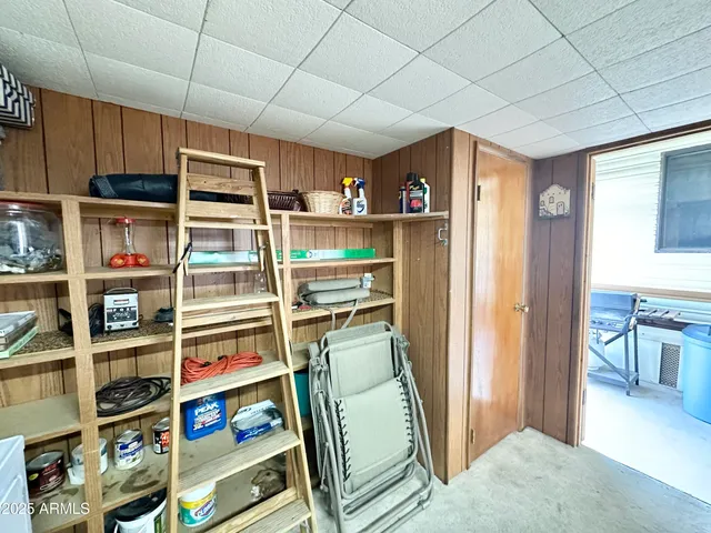 a room with furniture and a window