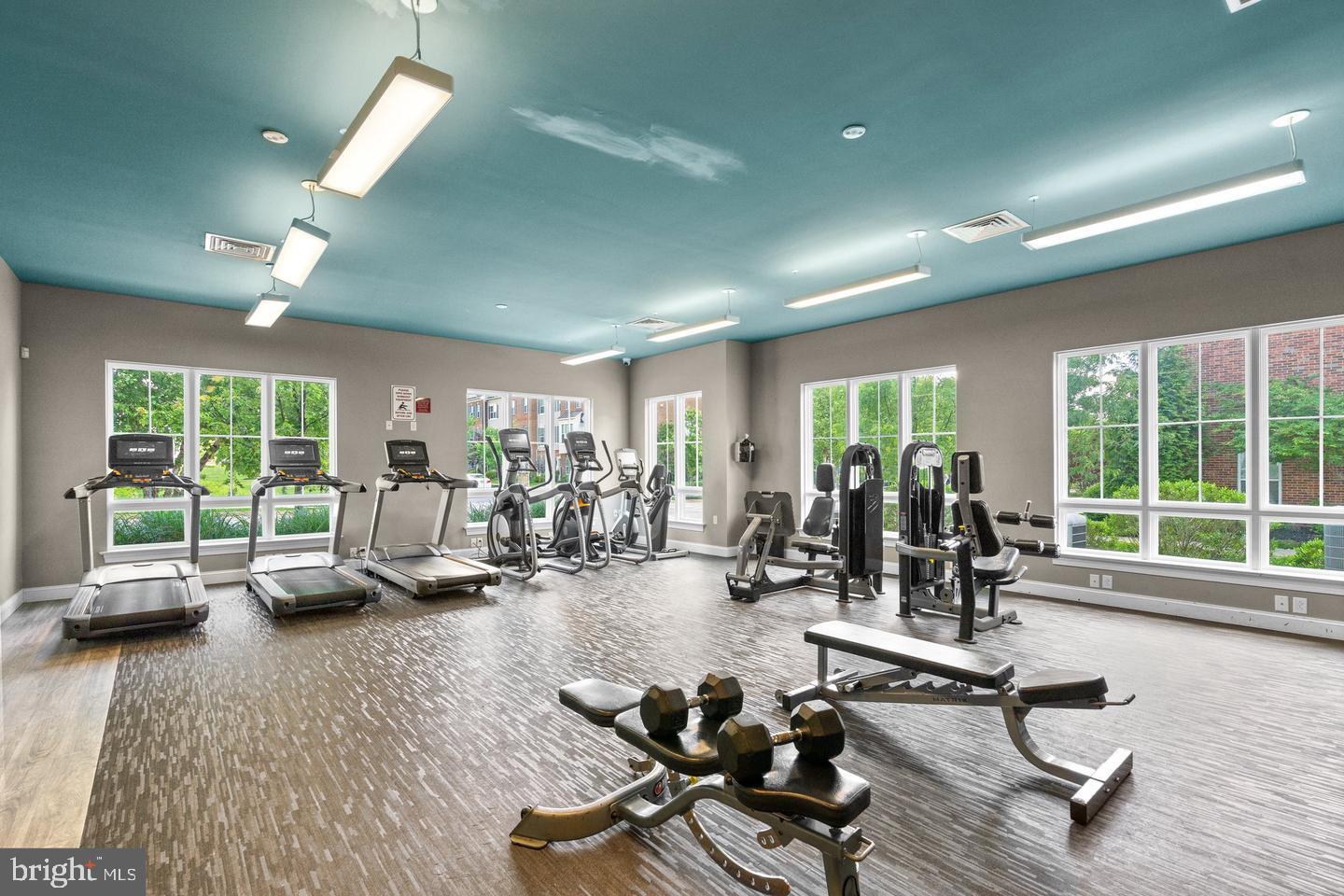 7018 Foxton Way Hanover, MD 21076 - Photo 64 of 72 Bright and inviting fitness center space.