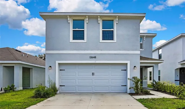 a front view of a house