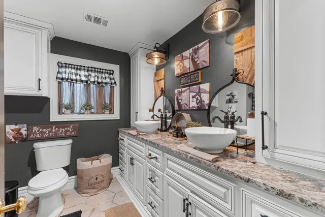 front view of a house with a big yard