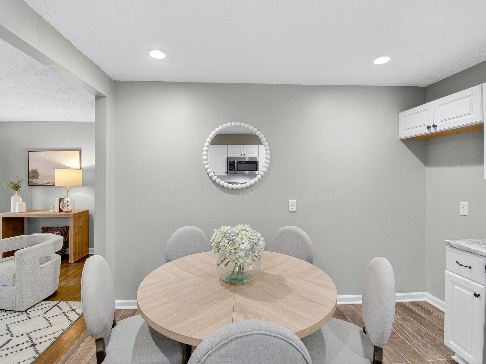 2509 Old Matthews Road Nashville, TN 37207 - Photo 11 of 45 a view of a dining room with furniture and wooden floor