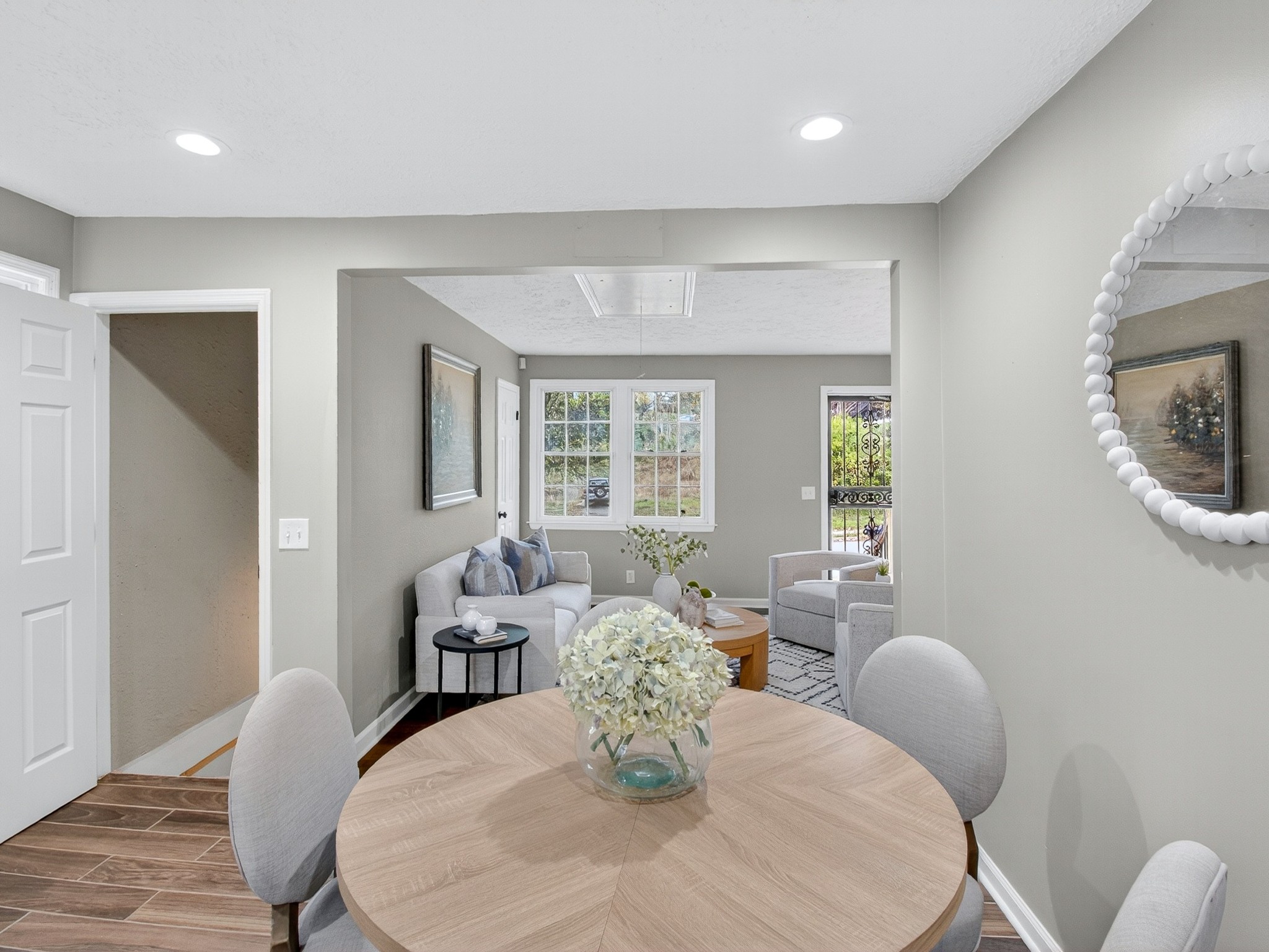 2509 Old Matthews Road Nashville, TN 37207 - Photo 13 of 45 a dining room with furniture and wooden floor