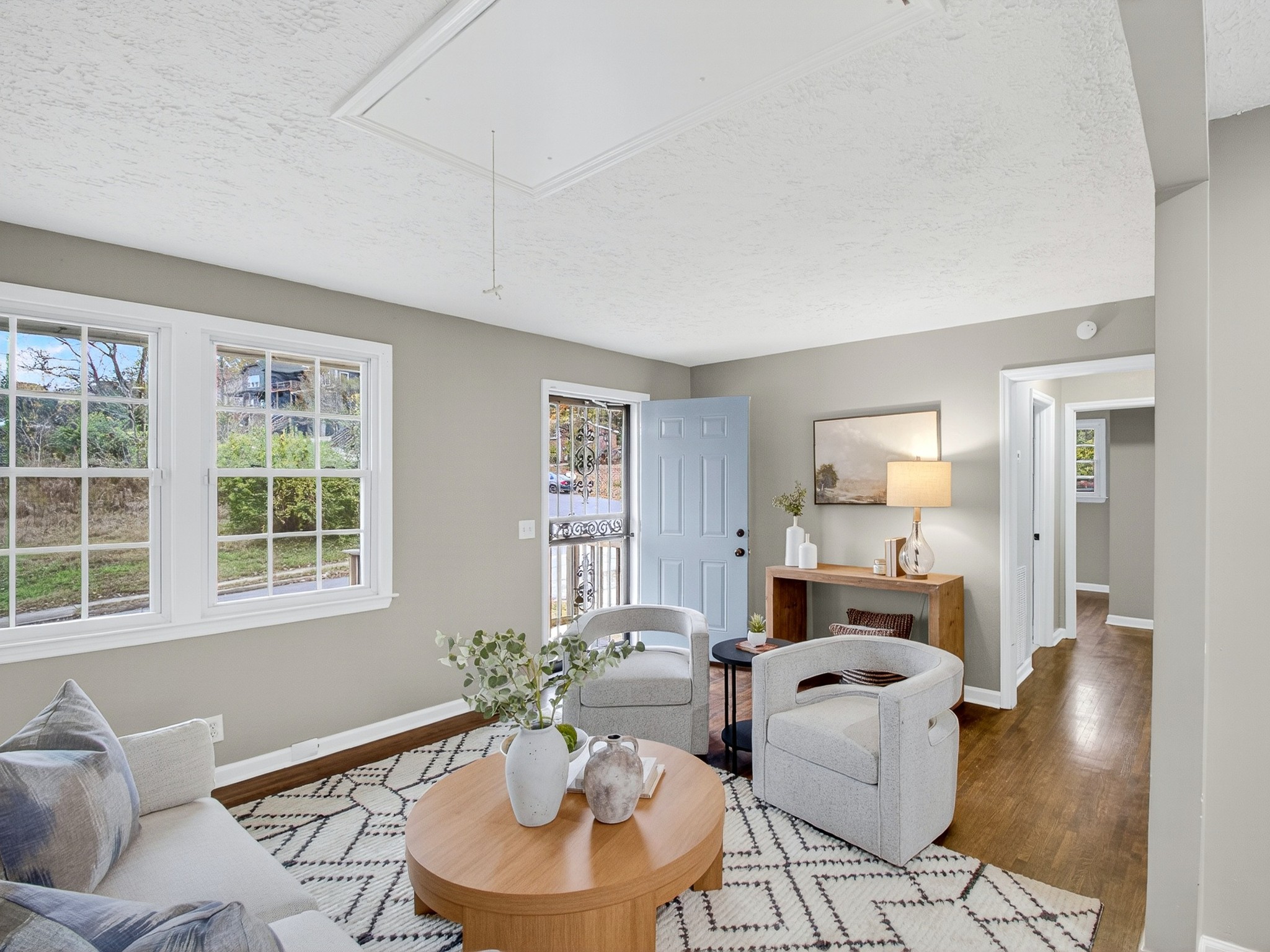 2509 Old Matthews Road Nashville, TN 37207 - Photo 5 of 45 a living room with furniture and a wooden floor