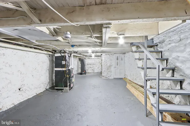 a view of storage and utility room