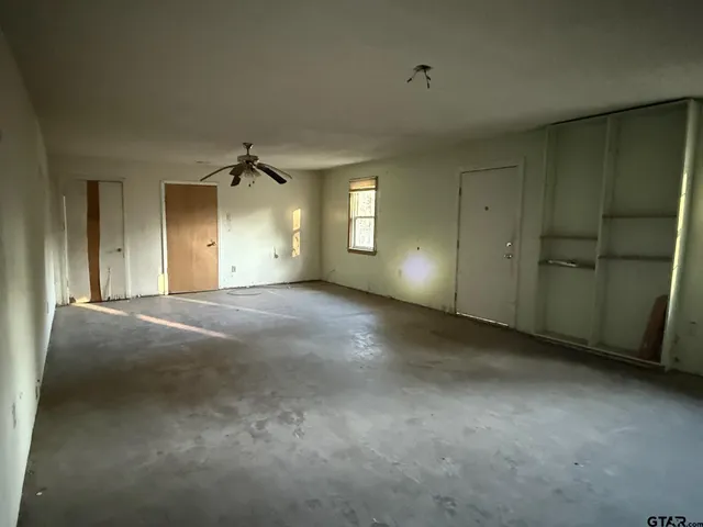 a view of a livingroom with a chandelier