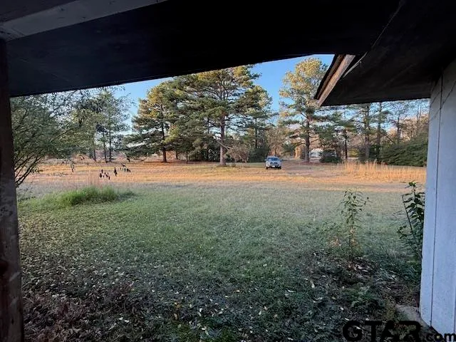 a view of a house with a yard and garage