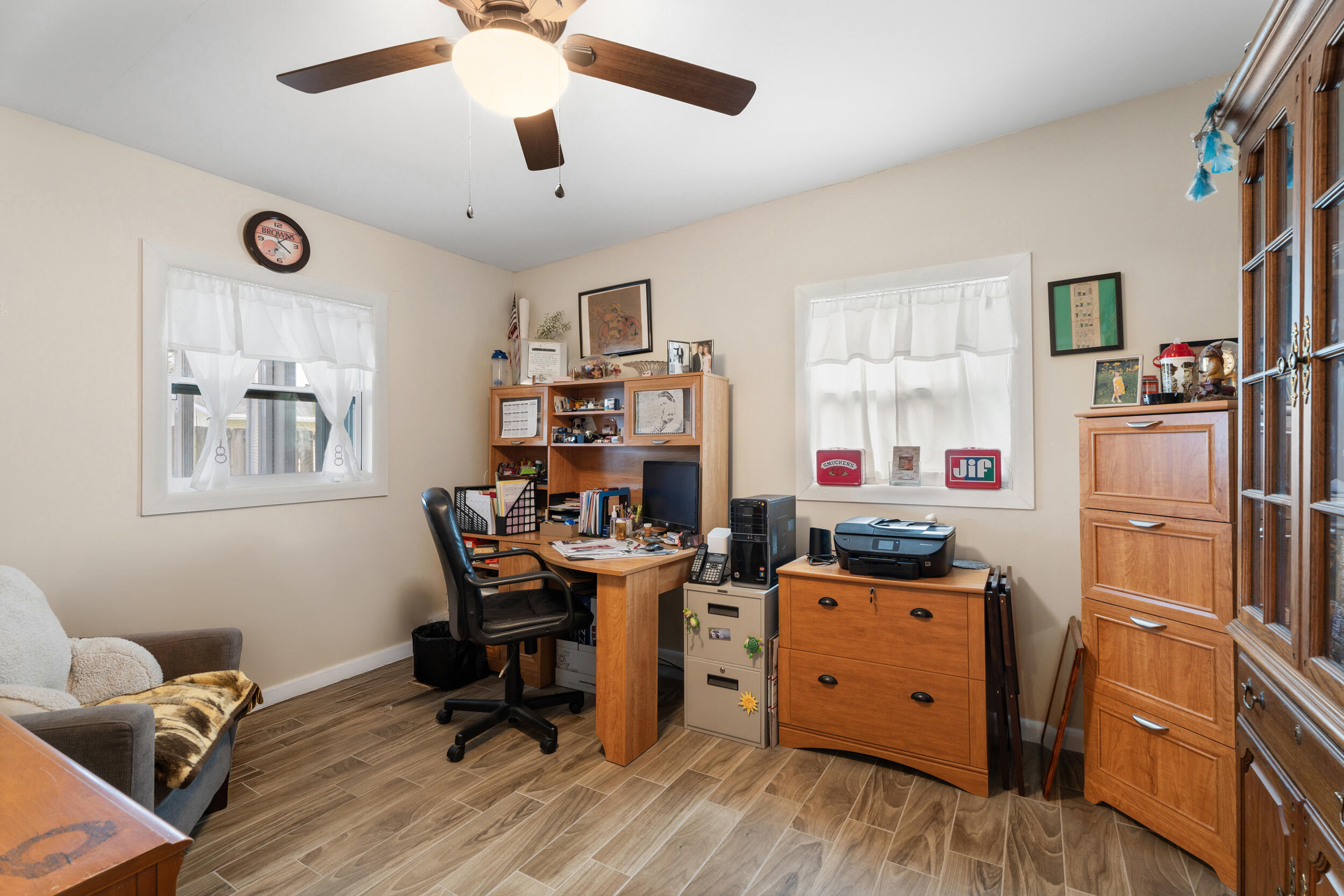 1341 Southeast Seashell Lane Stuart, FL 34996 - Photo 17 of 24 a view of a workspace with furniture and a window