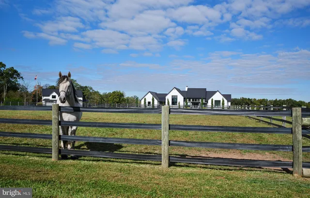a view of a brick house with a door