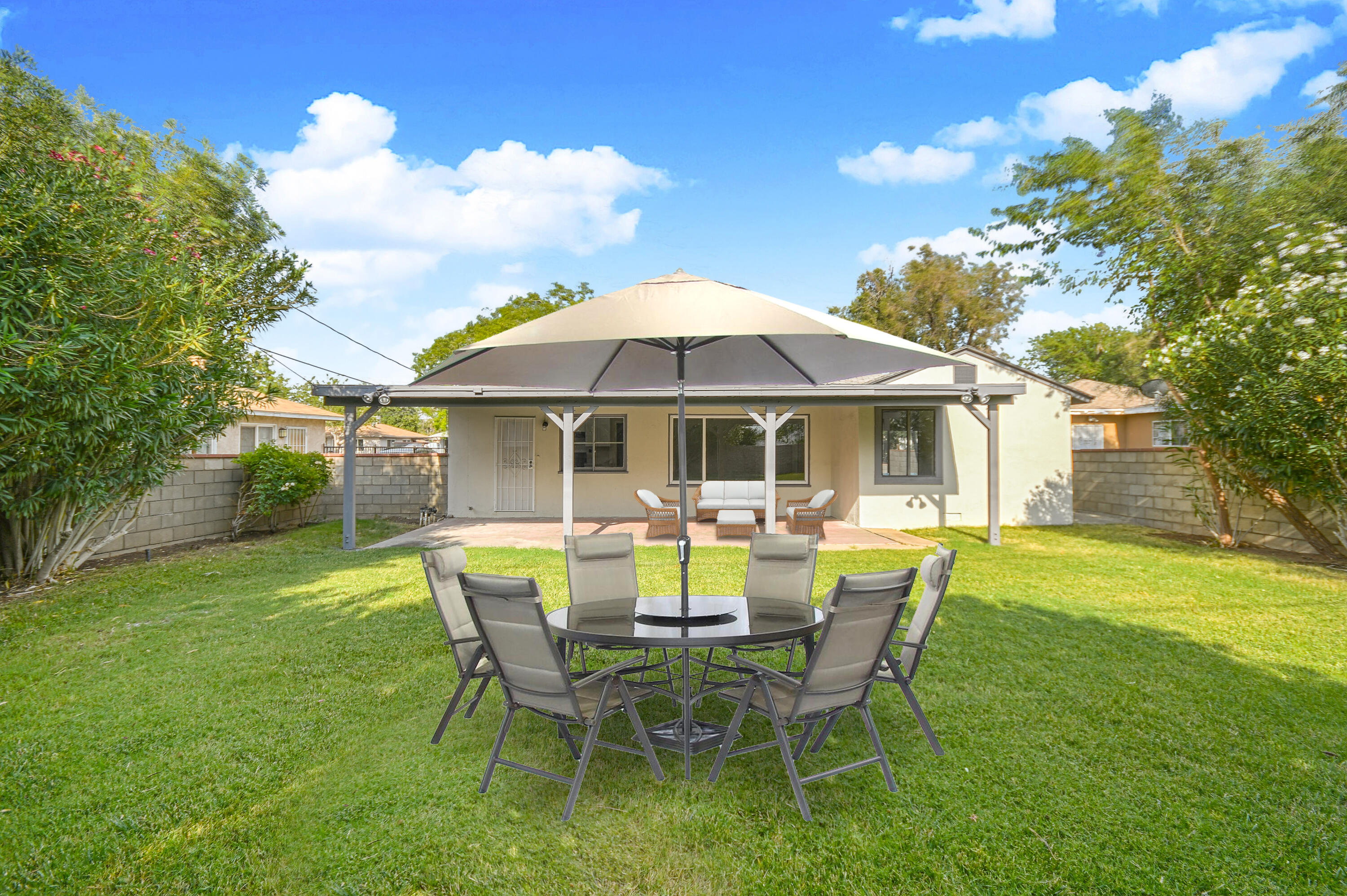 44325 3rd Street East Lancaster, CA 93535 - Photo 15 of 15 a view of a house with backyard and sitting area