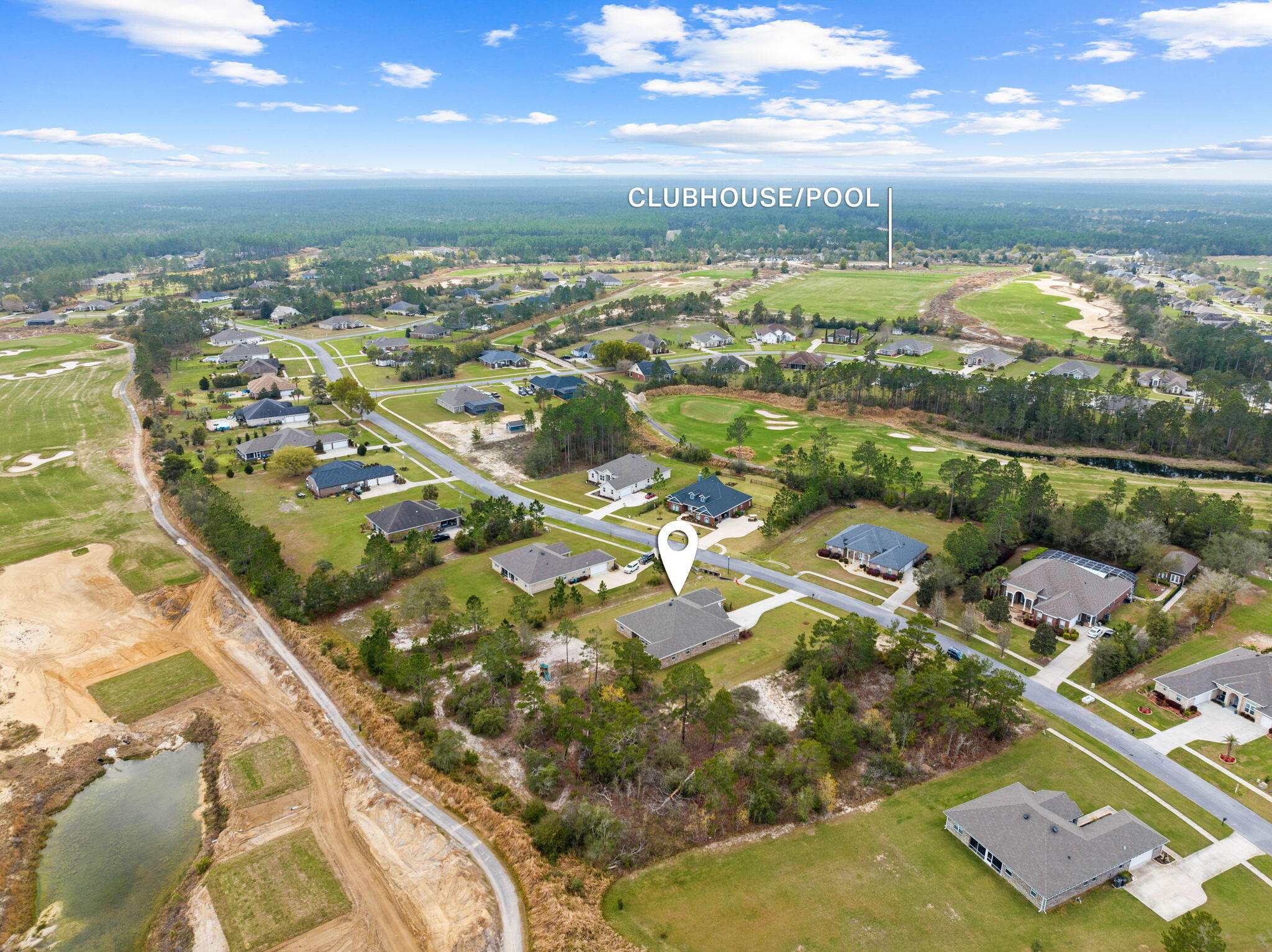 1297 Brushed Dune Circle Freeport, FL 32439 - Photo 64 of 73 an aerial view of residential houses with outdoor space