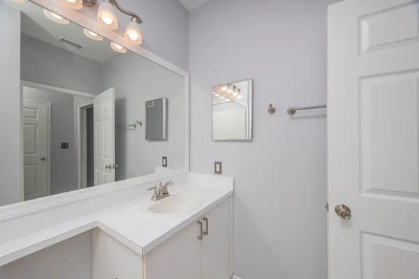 a view of a room with empty racks