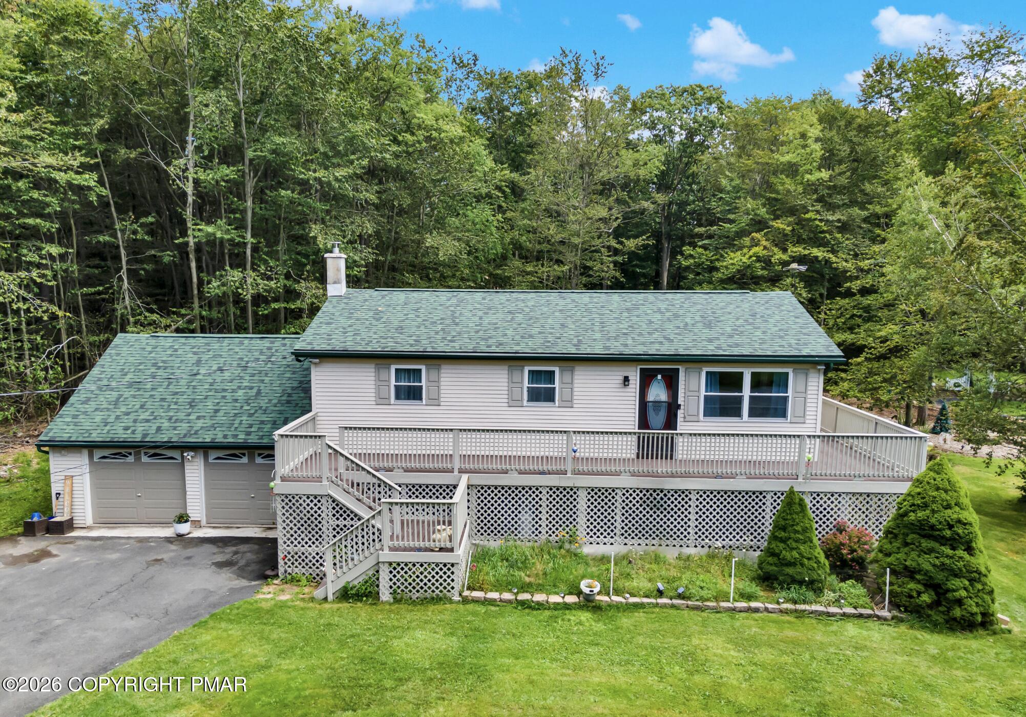 3337 Ross Road Tobyhanna, PA 18466 - Photo 1 of 10 front view of a house with a yard