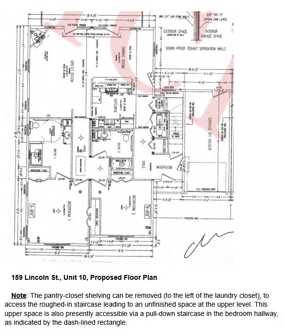 159 Lincoln Street, Unit 10 Westbrook, ME 04092 - Photo 55 of 55 1st level floor plan with dimensions