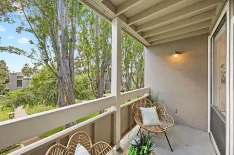 a view of outdoor space with seating area