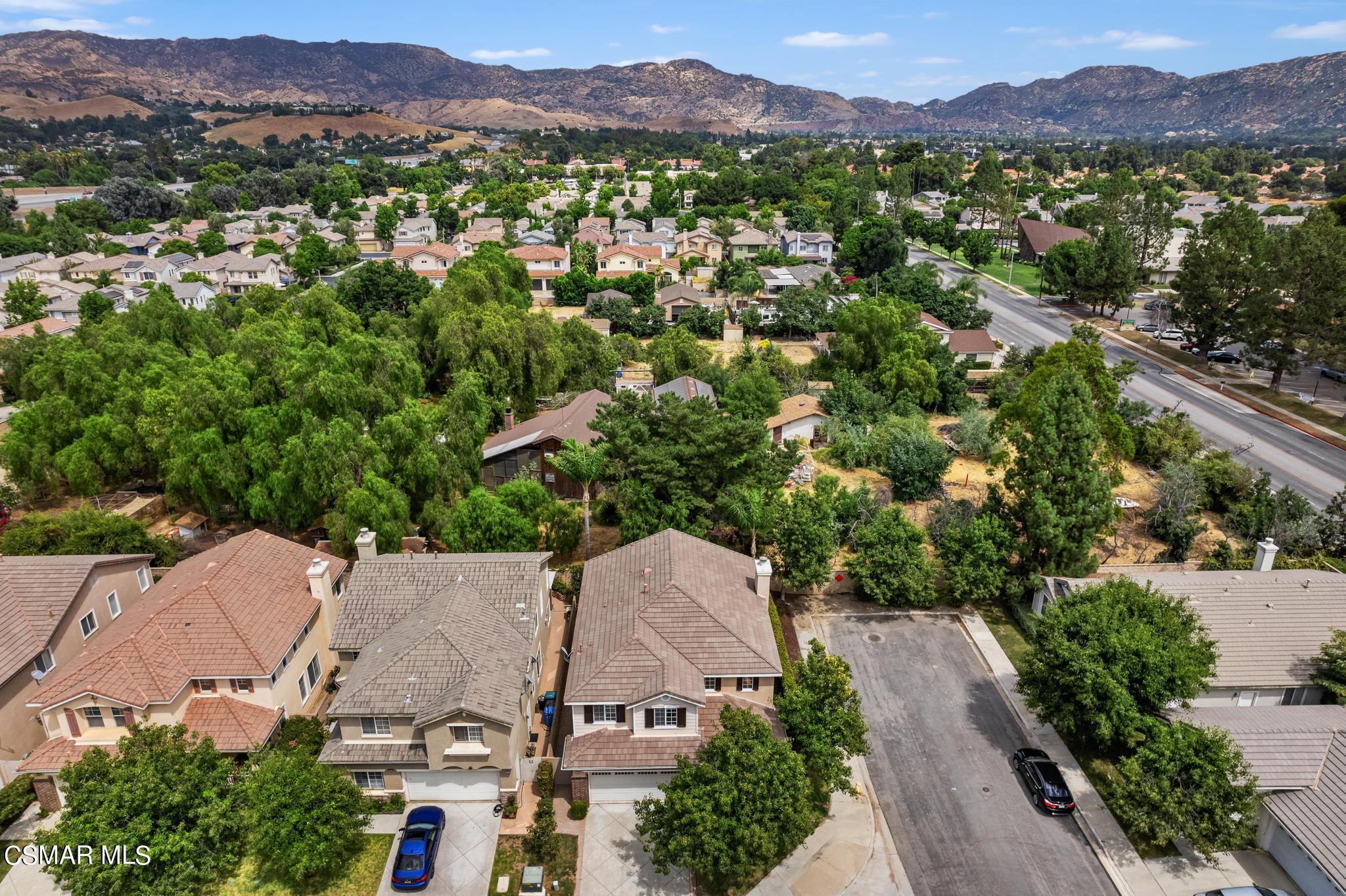 2442 Parade Avenue Simi Valley, CA 93063 - Photo 69 of 76 an aerial view of a city with lots of residential buildings
