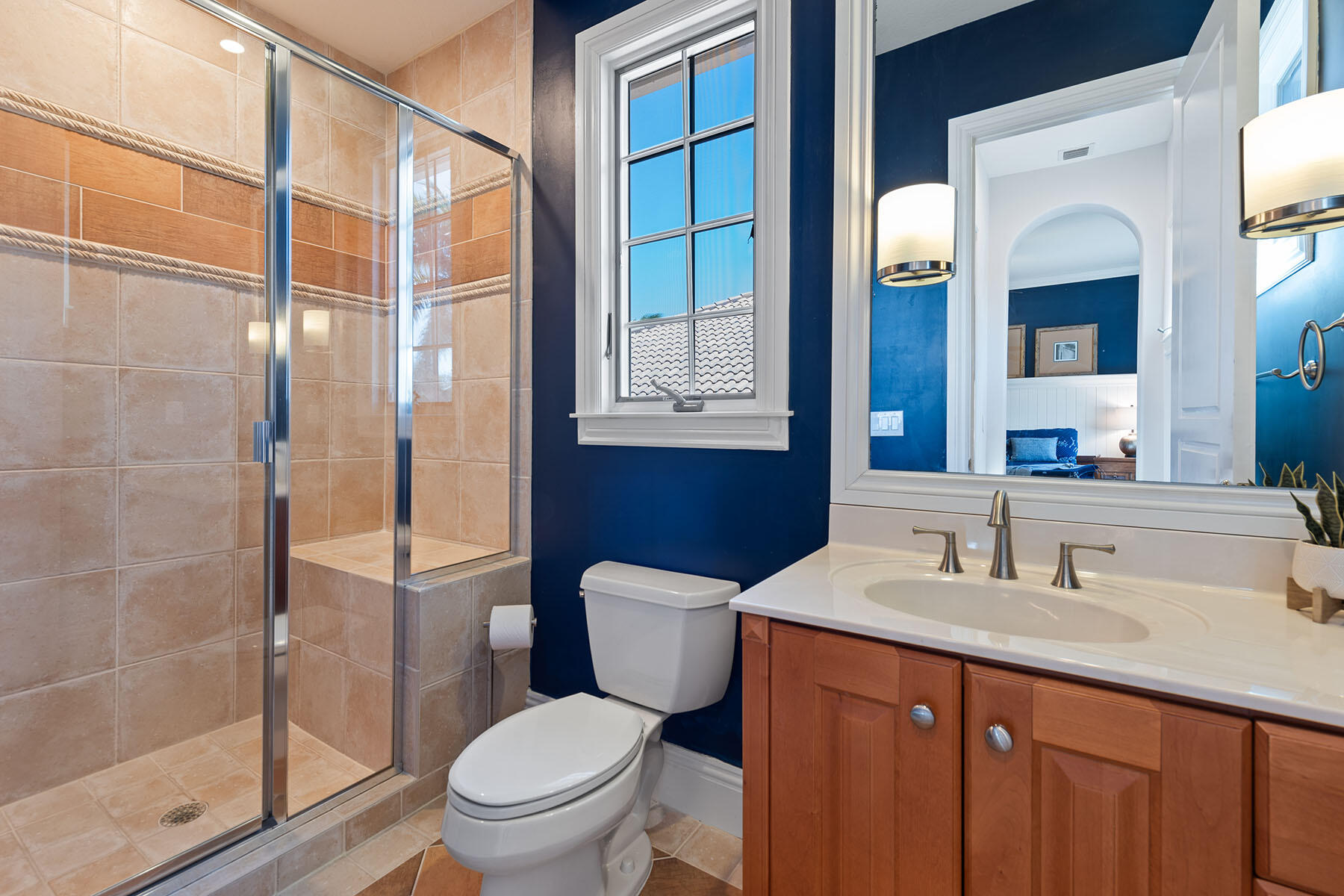 8604 Majorca Lane Naples, FL 34114 - Photo 25 of 49 a bathroom with a sink a toilet and shower