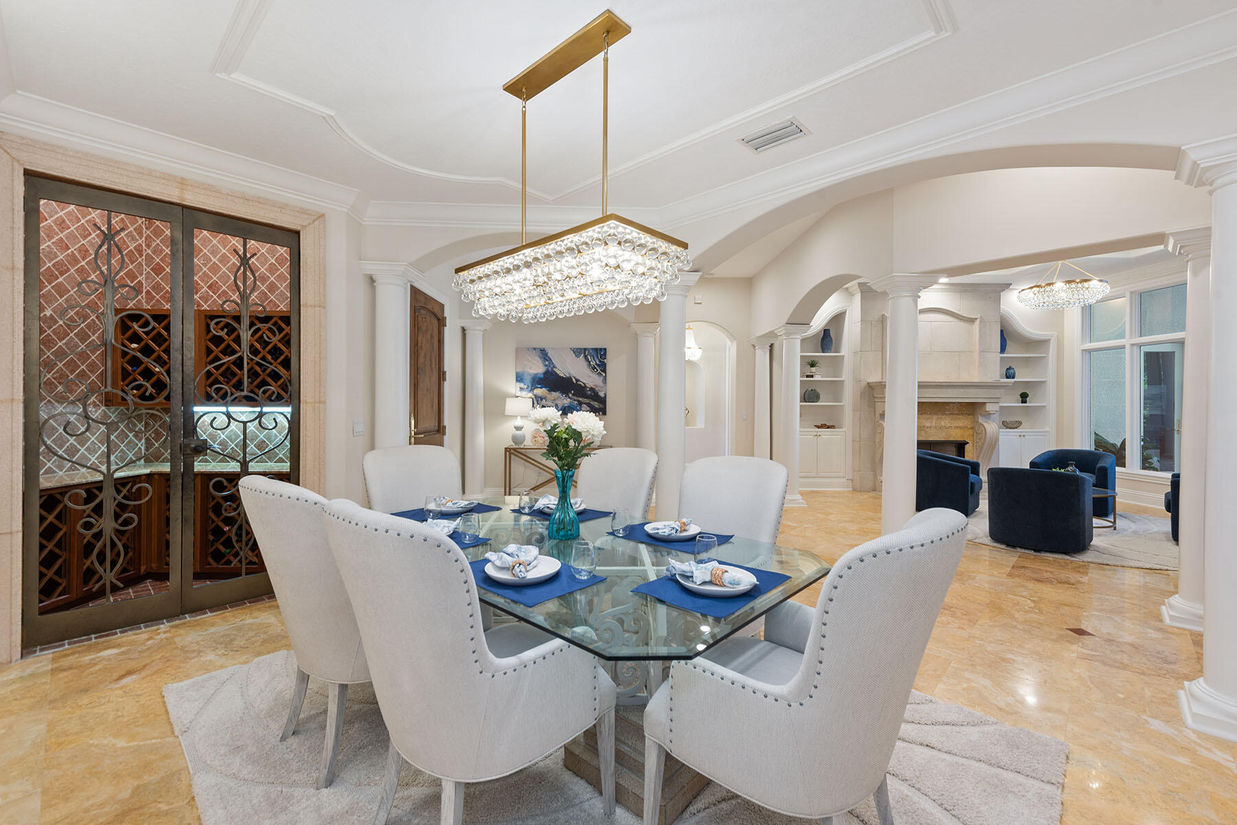 8604 Majorca Lane Naples, FL 34114 - Photo 10 of 49 a view of a dining room with furniture window and wooden floor