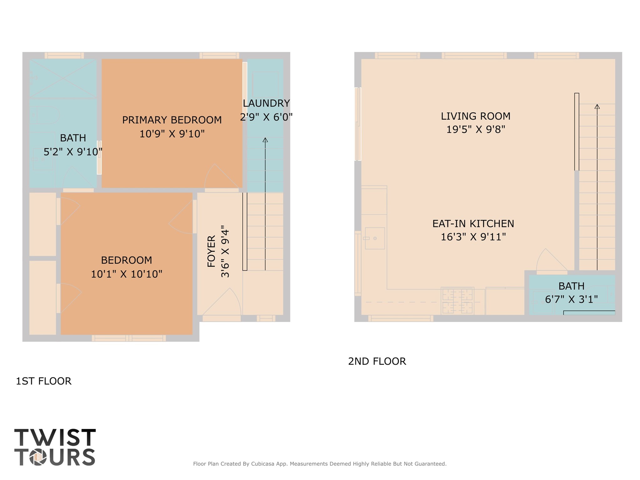 2014 East 9th Street, Unit 2 Austin, TX 78702 - Photo 23 of 23 View of home floor plan