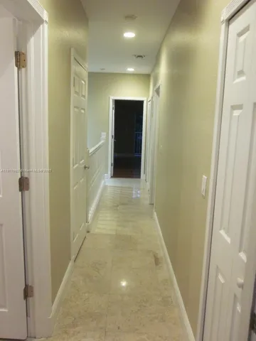 a view of wooden door