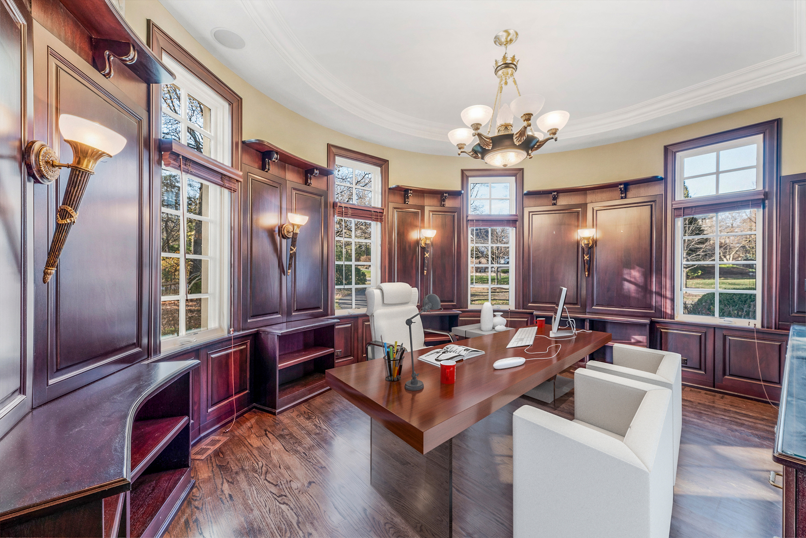 130 Maple Hill Road Glencoe, IL 60022 - Photo 19 of 54 a living room with fireplace furniture and a chandelier