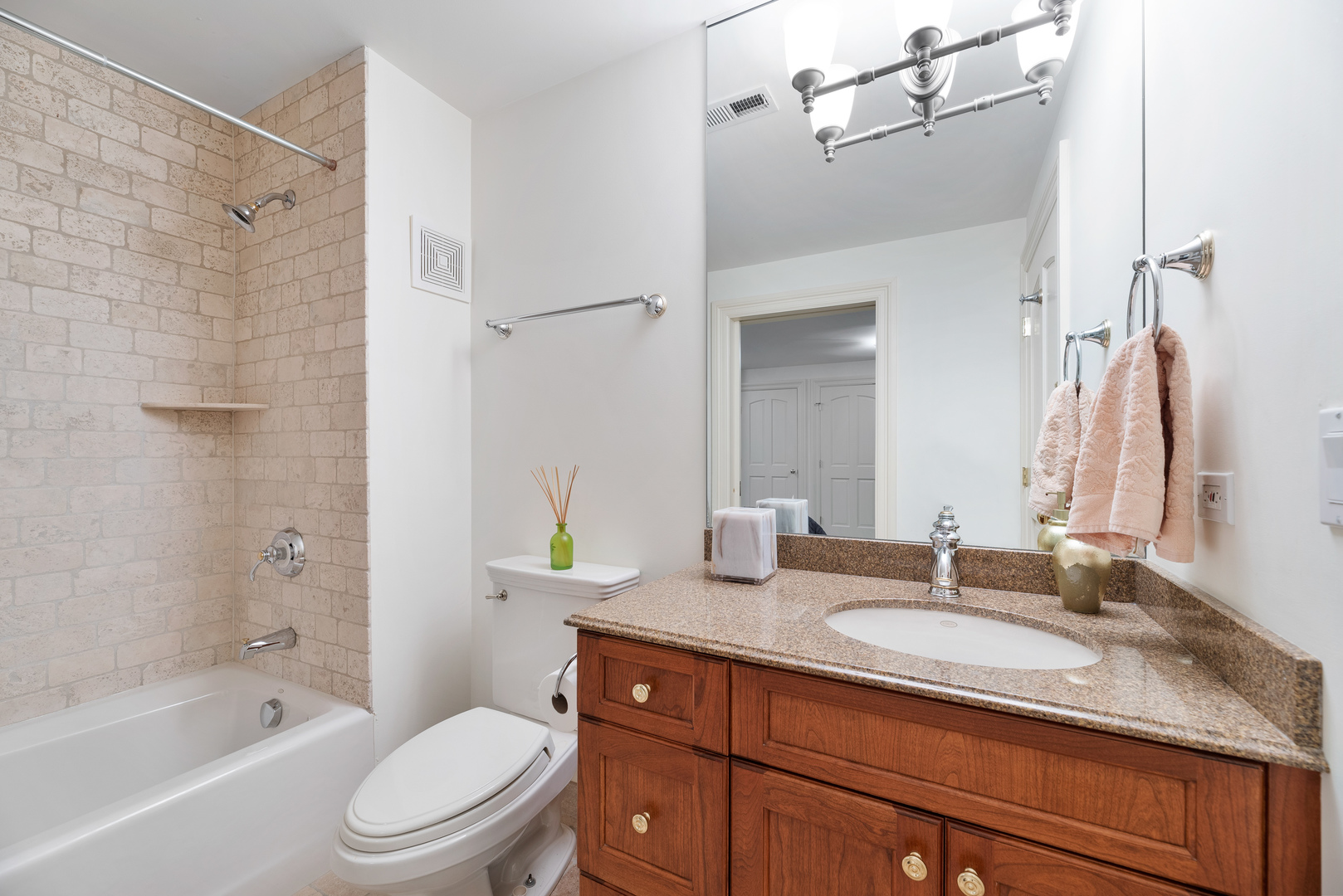 130 Maple Hill Road Glencoe, IL 60022 - Photo 45 of 54 a bathroom with a granite countertop sink toilet and shower