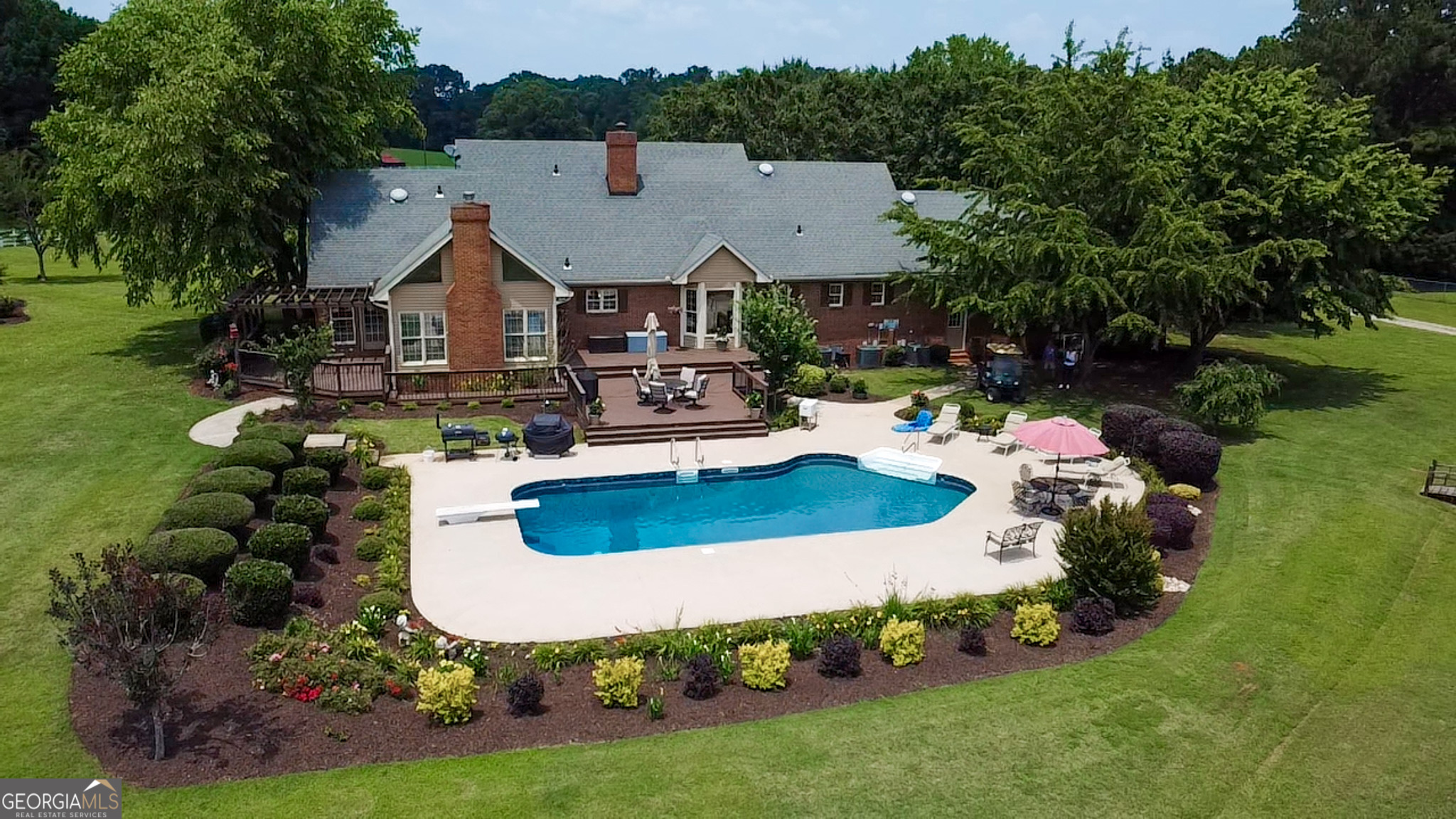 3890 Newnan Road Williamson, GA 30292 - Photo 50 of 57 an aerial view of a house