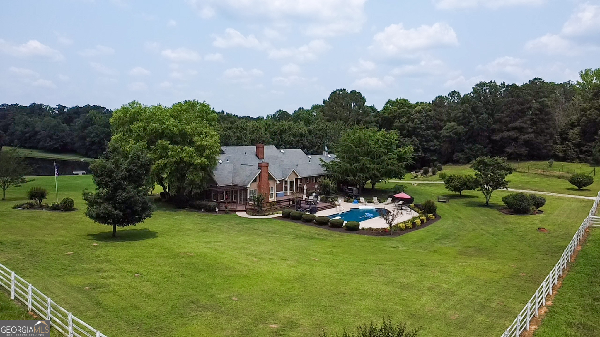 3890 Newnan Road Williamson, GA 30292 - Photo 52 of 57 a view of a play ground in front of the house