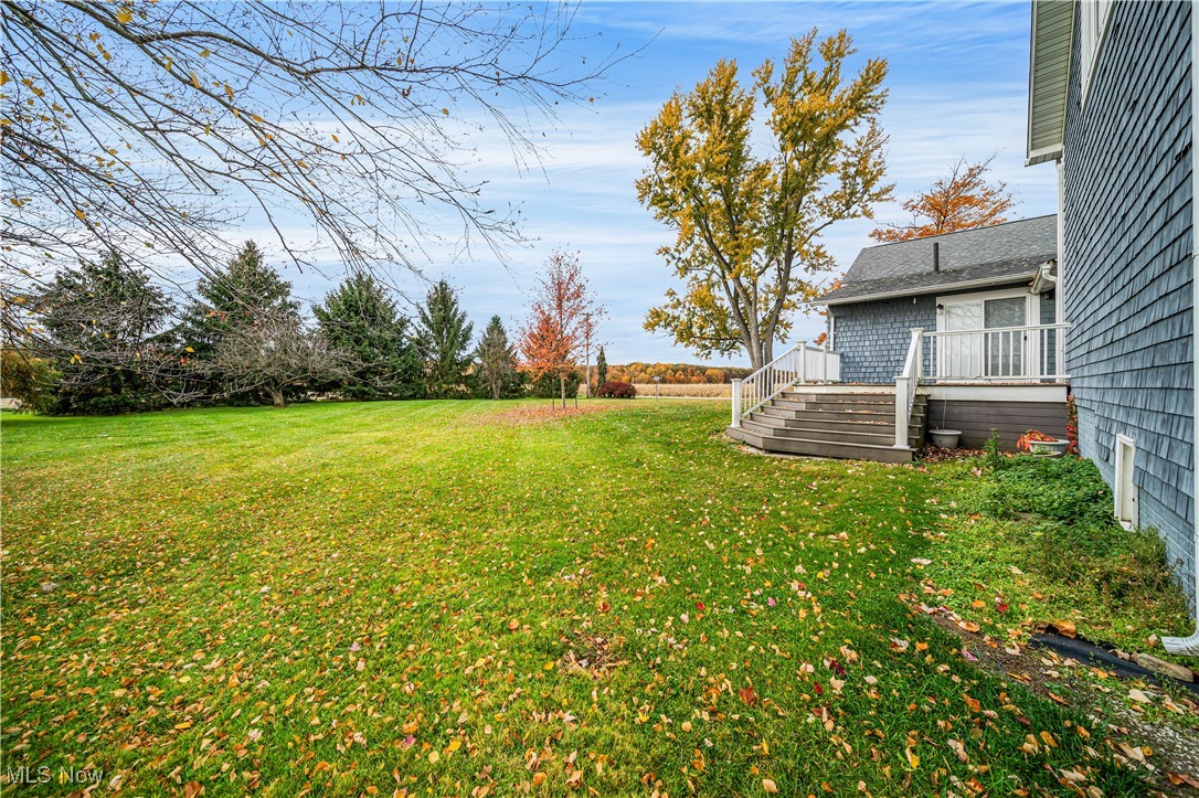 4804 Guest Road Jefferson, OH 44047 - Photo 4 of 48 View of yard featuring a wooden deck