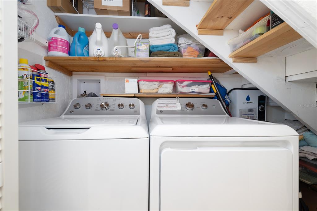 4786 South Atlantic Avenue, Unit B1 Ponce Inlet, FL 32127 - Photo 18 of 22 a utility room with dryer and washer