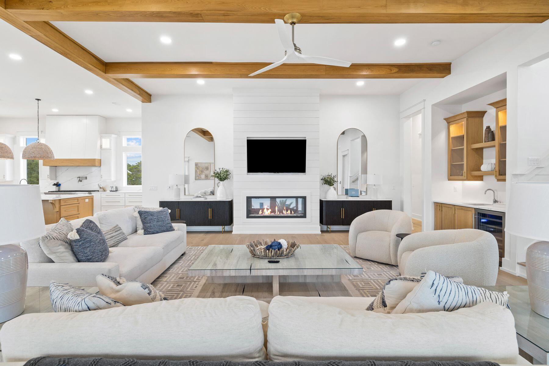 311 Walton Rose Ln Inlet Beach Inlet Beach, FL 32461 - Photo 7 of 93 a living room with furniture and a flat screen tv