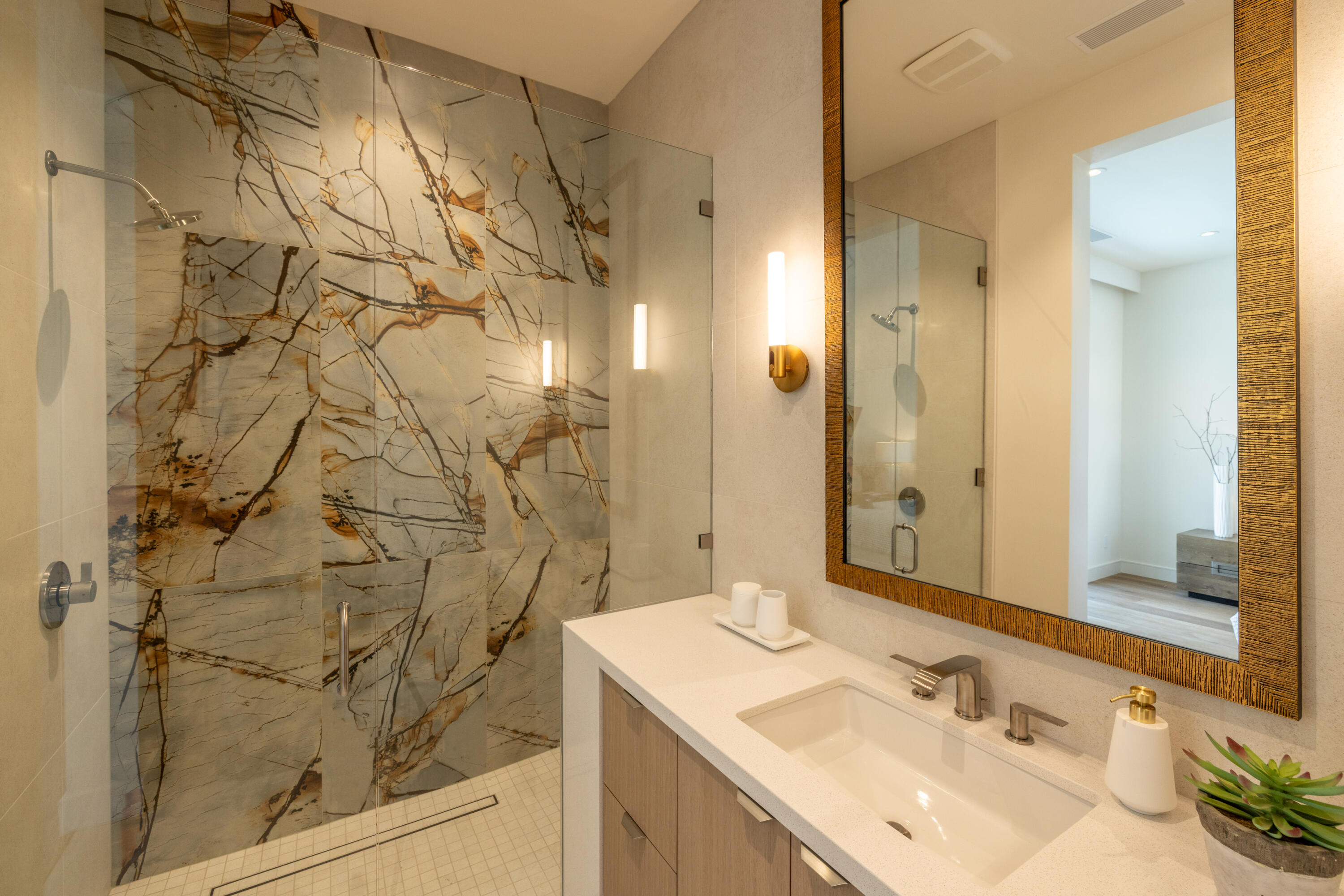 96 Royal St Georges Way Rancho Mirage, CA 92270 - Photo 18 of 34 a bathroom with a sink and a mirror