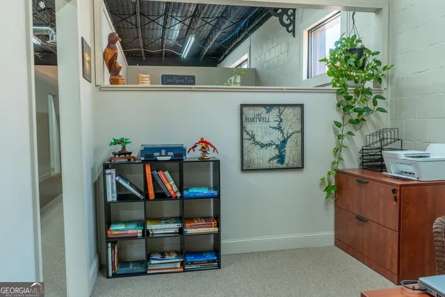 a view of storage and utility room