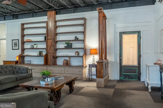 an aerial view of a city