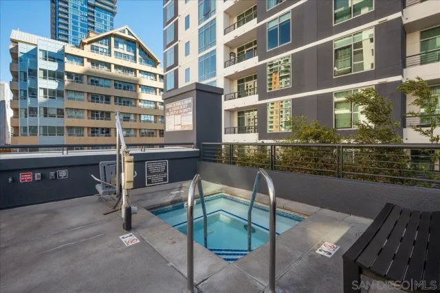 a view of building with outdoor space