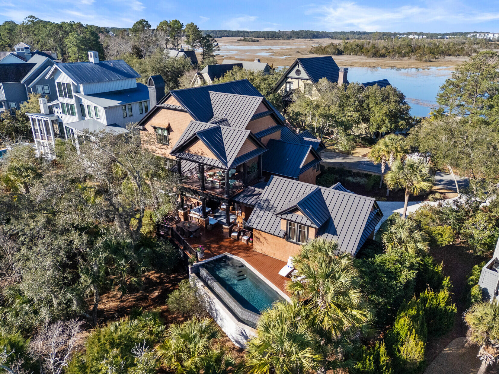 54 Watroo Point Charleston, SC 29492 - Photo 5 of 66 Aerial - Back of Home