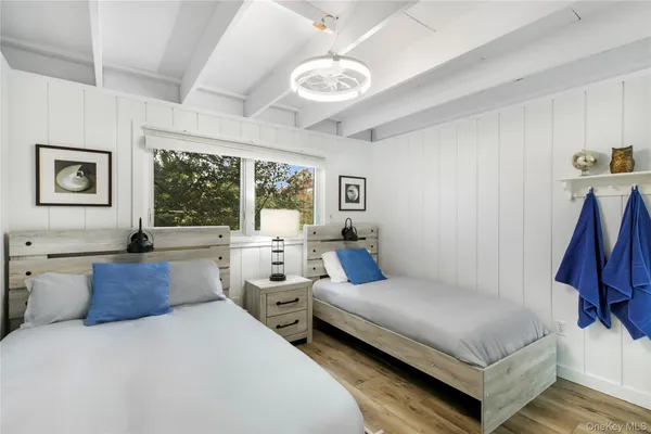 a view of a balcony with an ocean view